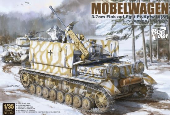 Picture of 1/35 Möbelwagen 3.7cm Flak auf Pz.Kpfw. IV Model Kit - Border Model BT-007