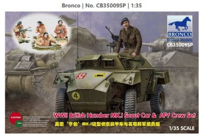 Picture of WWII British Humber MK.I Scout Car & AFV Crew Set