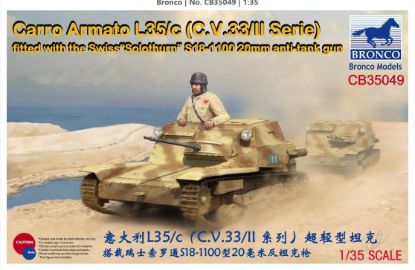 Picture of 1/35 Carro Armato L35/c with Solothurn S18‑1100 – Bronco Model CB35049