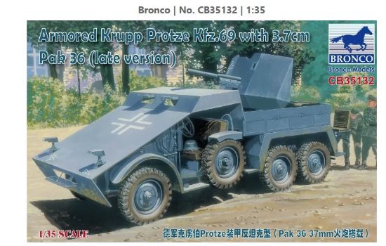 Picture of 1/35 Krupp Protze Kfz.69 with 3.7cm PaK 36 Late – Bronco Model CB35132