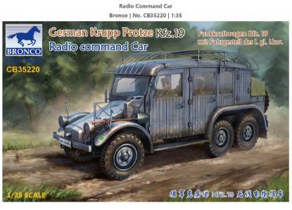 Picture of 1/35 German Krupp Protze Kfz.19 Radio Command Car – Bronco Model CB35220