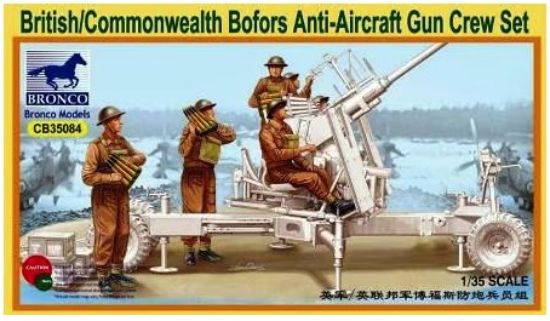 Picture of 1/35 British & Commonwealth Bofors 40mm AA Gun Crew Set – Bronco Model CB35084