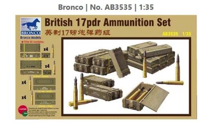 Picture of 1/35 British 17pdr Ammunition Set – Bronco Model AB3535