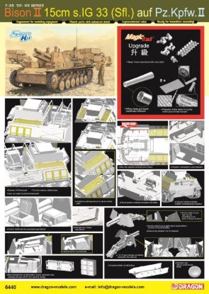 Picture of 1/35 Bison II 15cm s.IG 33 auf Pz.Kpfw. II w/Magic Track – Dragon 6440