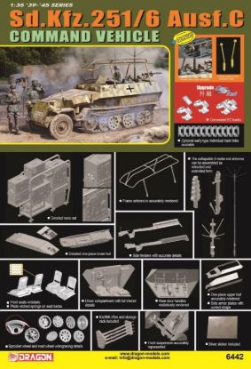 Picture of 1/35 Sd.Kfz.251/6 Ausf.C Command Vehicle – Dragon 6442