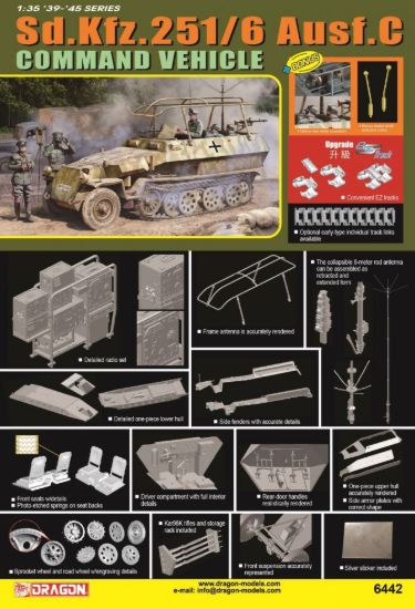 Picture of 1/35 Sd.Kfz.251/6 Ausf.C Command Vehicle – Dragon 6442