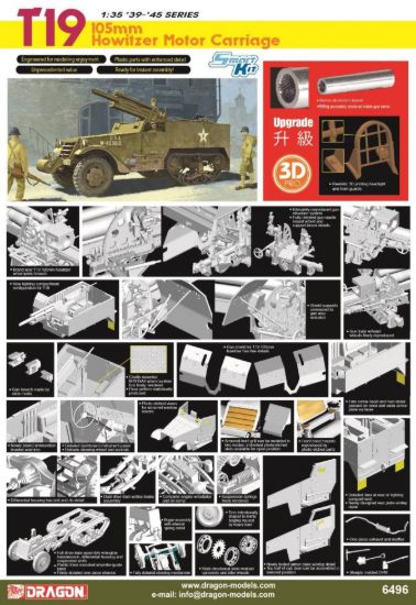 Picture of 1/35 T19 105mm Howitzer Motor Carriage Smart Kit – Dragon 6496