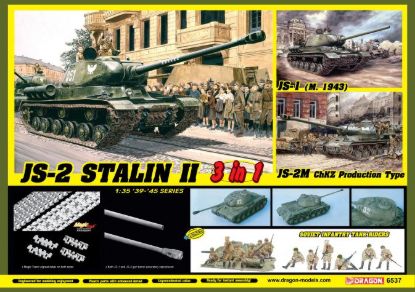 Picture of 1/35 JS‑2 Stalin II (3‑in‑1) + Soviet Tank Riders – Dragon 6537