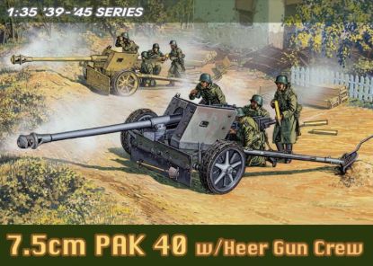 Picture of 1/35 7.5cm PaK 40 with Heer Gun Crew – Dragon 6249