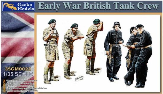 Picture of 1/35 Early War British Tank Crew – Gecko 35GM0022