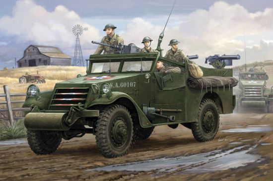 Picture of 1/35 U.S. M3A1 White Scout Car Early Production – HobbyBoss 82451
