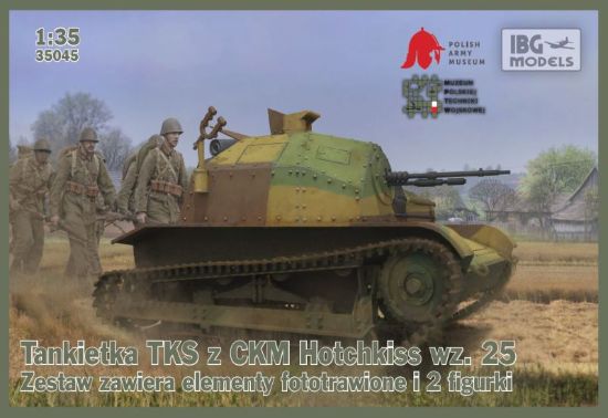 Picture of 1/35 TKS Polish Tankette with machine gun (includes 2 figures) - IBG 35045
