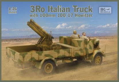 Picture of 1/35 3Ro Italian Truck with 100/17 100mm Howitzer - IBG 35053