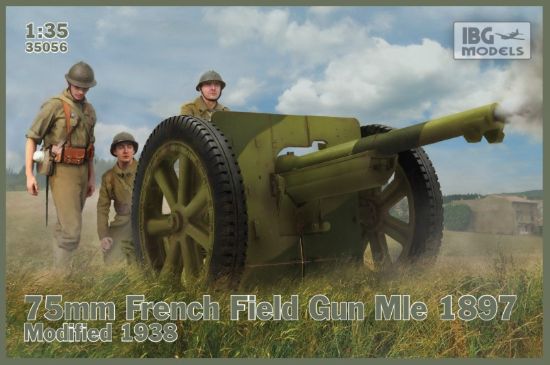 Picture of 75mm French Field Gun Mle 1897 – Modified 1938 - (1/35 - 1/72 Misprint on box edge)