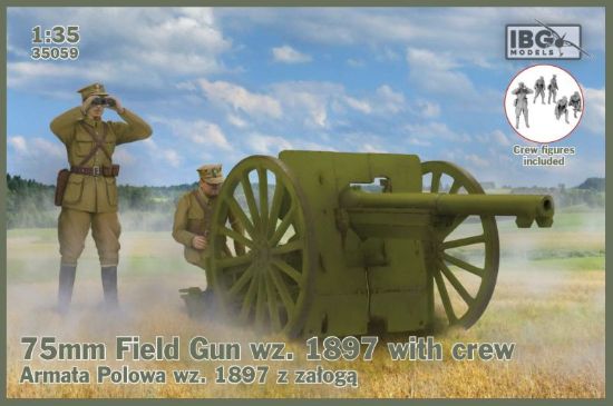 Picture of 1/35 75mm Field Gun wz. 1897 with Polish Artillerymen figures - IBG 35059