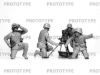 Picture of WW2 Germany mortar GrW 34 with Crew (mortar and 4 figures)