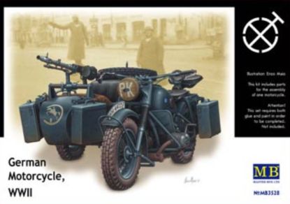 Picture of 1/35 German Motorcycle, WWII era - Master Box 3528