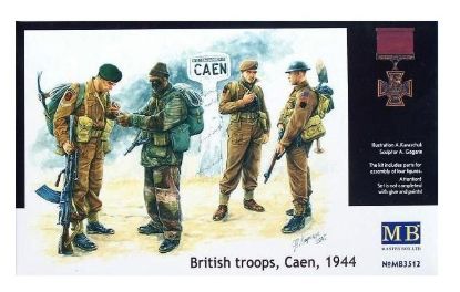 Picture of British troops, Сaen, 1944 