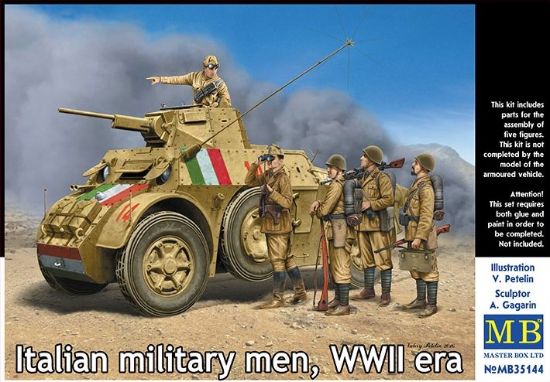 Picture of 1/35 Italian military men, WWII era  - Master Box 35144