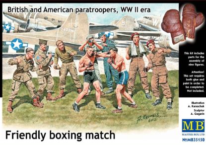 Picture of 1/35 Friendly boxing match. British and American paratroopers, WW II era  - Master Box 35150
