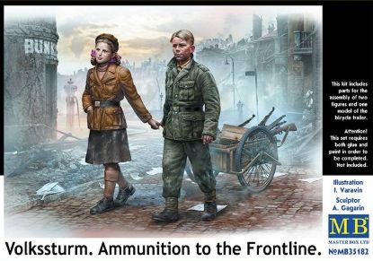 Picture of Volkssturm. Ammunition to the Frontline 