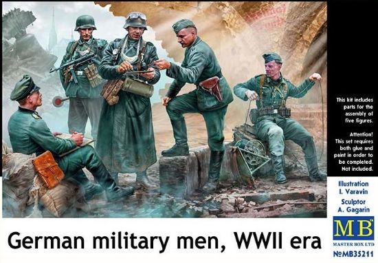 Picture of 1/35 German military men, WWII era  - Master Box 35211
