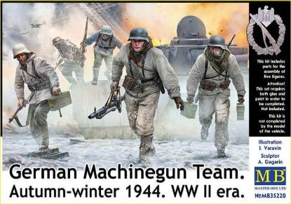Picture of 1/35 German Machinegun Team. Autumn-winter 1944. WW II era  - Master Box 35220