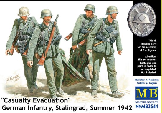 Picture of 1/35 Casualty Evacuation, German Infantry, Stalingrad, Summer 1942  - Master Box 3541
