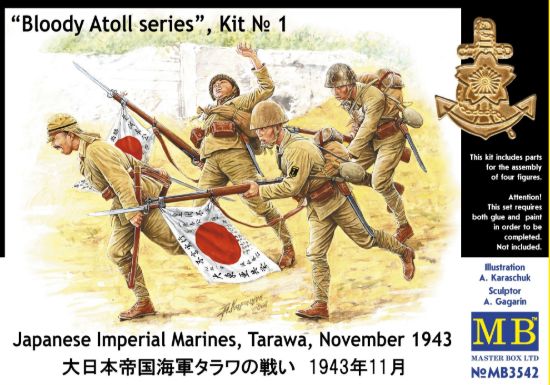 Picture of 1/35 Bloody Atoll series. Kit No 1, Japanese Imperial Marines, Tarawa, November 1943  - Master Box 3542