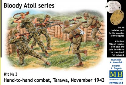 Picture of 1/35 Bloody Atoll series. Kit No 3, Hand-to-hand combat, Tarawa, November 1943  - Master Box 3544