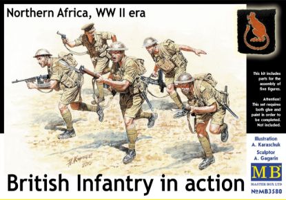 Picture of 1/35 British Infantry in action, Northern Africa, WW II era  - Master Box 3580