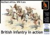 Picture of British Infantry in action, Northern Africa, WW II era 