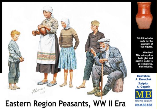 Picture of 1/35 Eastern Region Peasants, WW II era  - Master Box 3588