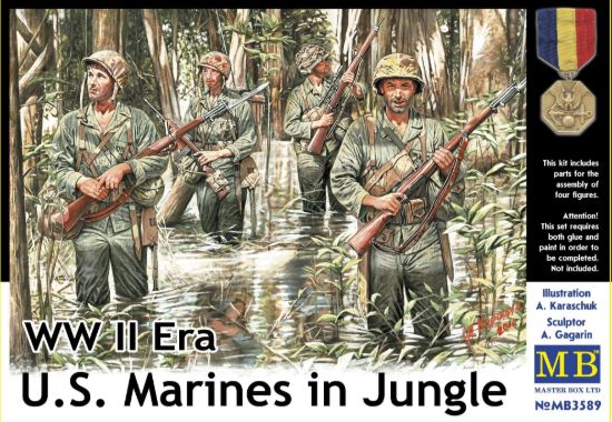 Picture of 1/35 U.S. Marines in Jungle, WW II era - Master Box 3589