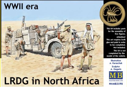 Picture of LRDG in North Africa, WWII era 