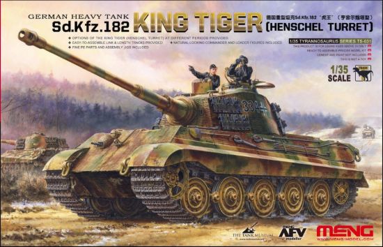 Picture of 1/35 German HEAVY TANK Sd.Kfz.182 KING TIGER (HENSCHEL TURRET) - MENG MODEL TS-031