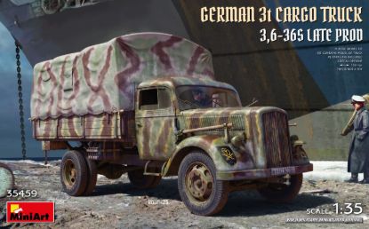Picture of 1/35 German 3t Cargo Truck  3,6-36S Late Prod - MiniArt 35459