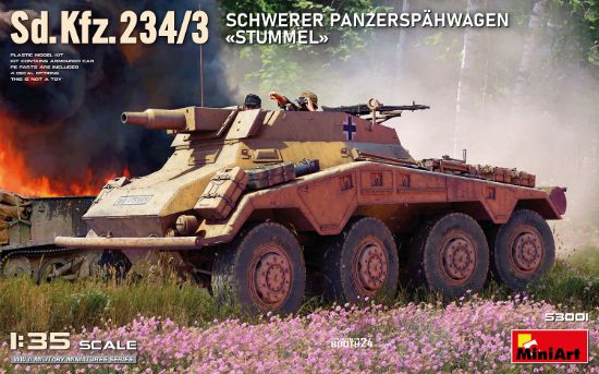 Picture of 1/35 Sd.Kfz.234/3 Schwerer Panzerspähwagen «Stummel» - MiniArt 53001
