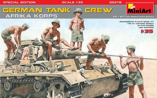 Picture of Germany Tank Crew.”Afrika Korps”. Special Edition