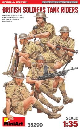 Picture of 1/35 British Soldiers Tank Riders. Special Edition - MiniArt 35299