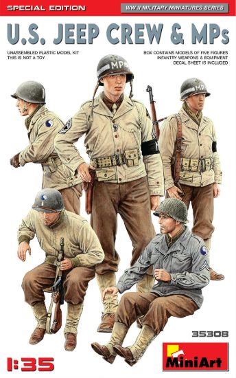 Picture of 1/35 U.S. Jeep Crew & MPs. Special Edition - MiniArt 35308