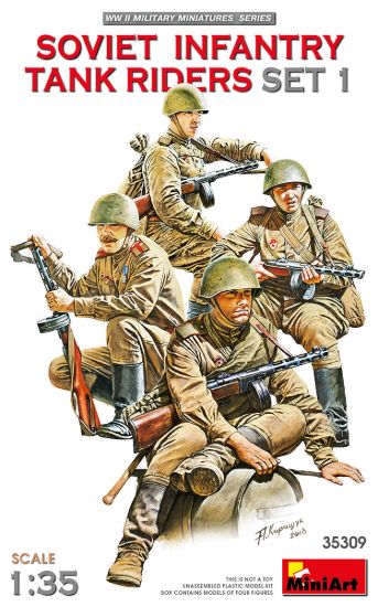 Picture of SOVIET INFANTRY TANK RIDERS SET 1