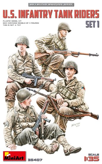 Picture of 1/35 U.S. Infantry Tank Riders. Set 1 - MiniArt 35407