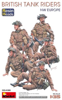 Picture of 1/35 British Tank Riders (NW Europe). Resin Heads - MiniArt 35496