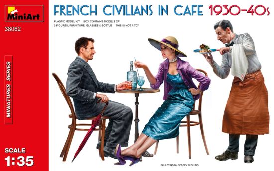 Picture of 1/35 French Civilians in Cafe 1930-40s - MiniArt 38062