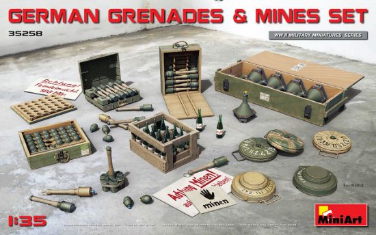 Picture of 1/35 German Grenades & Mines Set - MiniArt 35258