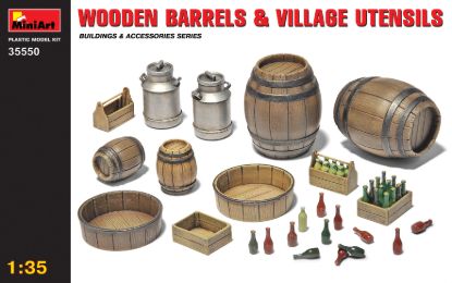 Picture of Wooden Barrels & Village Utensils 