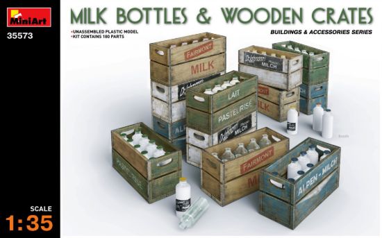 Picture of Milk Bottles & Wooden Crates