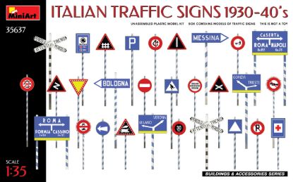 Picture of 1/35 Italian Traffic Signs 1930-40’S - MiniArt 35637