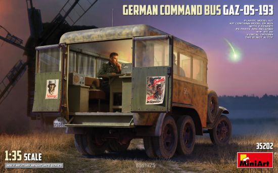 Picture of 1/35 German Command Bus GAZ-05-193 - MiniArt 35202